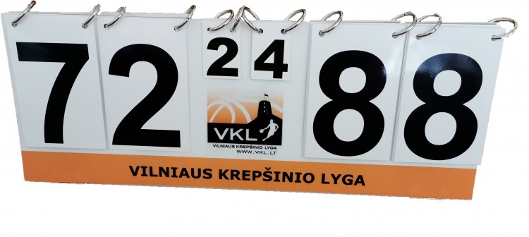 AKCIJA: 10-ojo VKL čempionato proga oficiali VKL TABLO - tik 15 EUR !